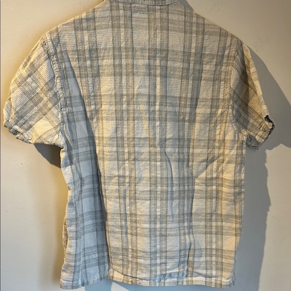 Folk Men's Plaid Seersucker Shirt - Picture 4 of 4
